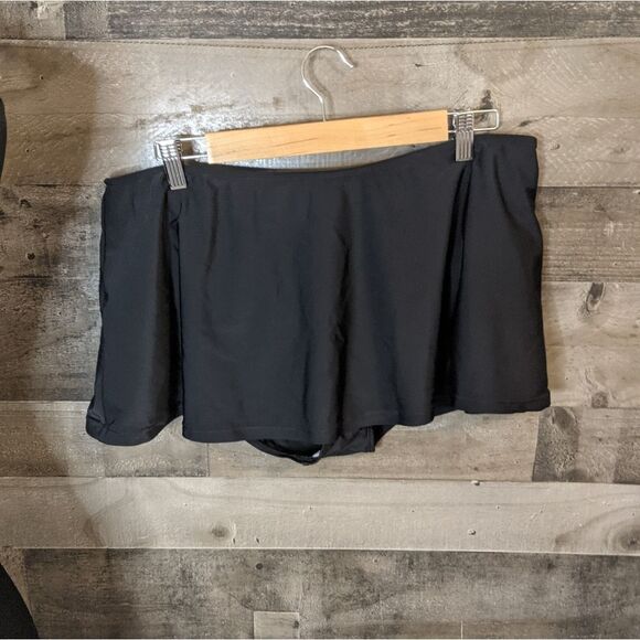 Black skirted bikini bottom NEW XXL - Picture 1 of 5